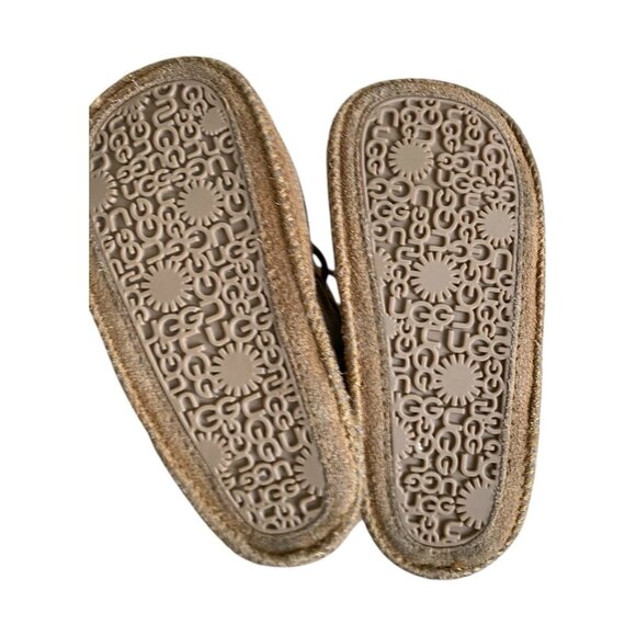 UGG Baby Infant Boots Neumel Size 4-5 Brown Side Open Shoes Slip On Boys Winter - Picture 6 of 8